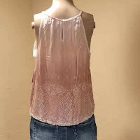 NWT Mudd ombre light dusty pink women's tank top - Size: Small - Picture 7 of 7